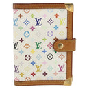 LOUIS VUITTON Multicolor Agenda PM Day Planner Cover White R21074 Auth 157047-2