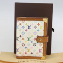 LOUIS VUITTON Multicolor Agenda PM Day Planner Cover White R21074 Auth 157047-23