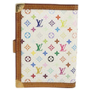LOUIS VUITTON Multicolor Agenda PM Day Planner Cover White R21074 Auth 157047-3