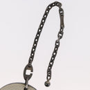 HERMES Penguin Bag Charm Leather White Brown Auth 157049-7