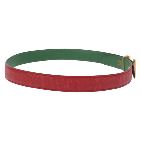 HERMES Constance Belt Leather 28.7"" Red Auth 157051
