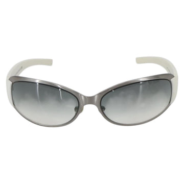CHANEL COCO Mark Sunglasses metal White 4116 CC Auth 157052 - 0