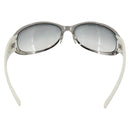 CHANEL COCO Mark Sunglasses metal White 4116 CC Auth 157052-3