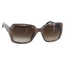 CHANEL COCO Mark Sunglasses plastic Beige CC Auth 157053-1