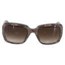 CHANEL COCO Mark Sunglasses plastic Beige CC Auth 157053-2