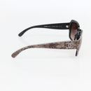 CHANEL COCO Mark Sunglasses plastic Beige CC Auth 157053-4