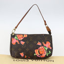 LOUIS VUITTON Monogram Rose Pochette Accessoires Pouch M48615 LV Auth 157055-12
