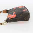 LOUIS VUITTON Monogram Rose Pochette Accessoires Pouch M48615 LV Auth 157055-3