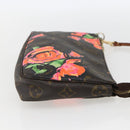 LOUIS VUITTON Monogram Rose Pochette Accessoires Pouch M48615 LV Auth 157055-4