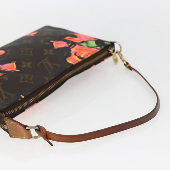 LOUIS VUITTON Monogram Rose Pochette Accessoires Pouch M48615 LV Auth 157055