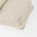 CHANEL Matelasse Cambon Line Shoulder Bag Calf Skin White Black CC Auth 157056-10