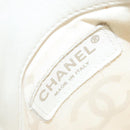 CHANEL Matelasse Cambon Line Shoulder Bag Calf Skin White Black CC Auth 157056-15