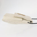 CHANEL Matelasse Cambon Line Shoulder Bag Calf Skin White Black CC Auth 157056-4