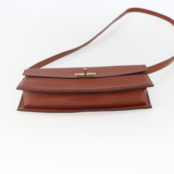 LOUIS VUITTON Epi Prebourg Shoulder Bag Brown M52563 LV Auth 157057