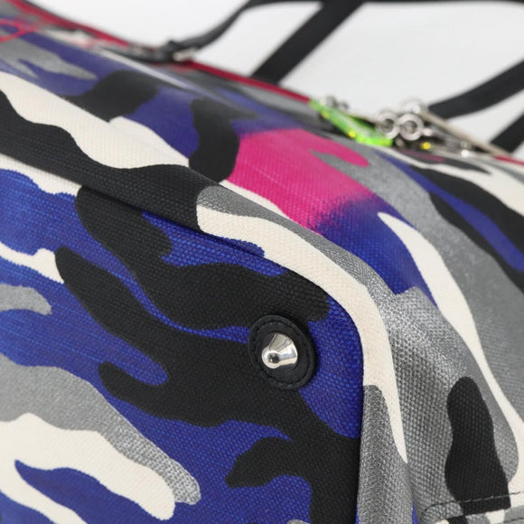 Christian Dior Trotter Canvas Anselmurail Bag Canvas Multicolor Auth 157060SAM