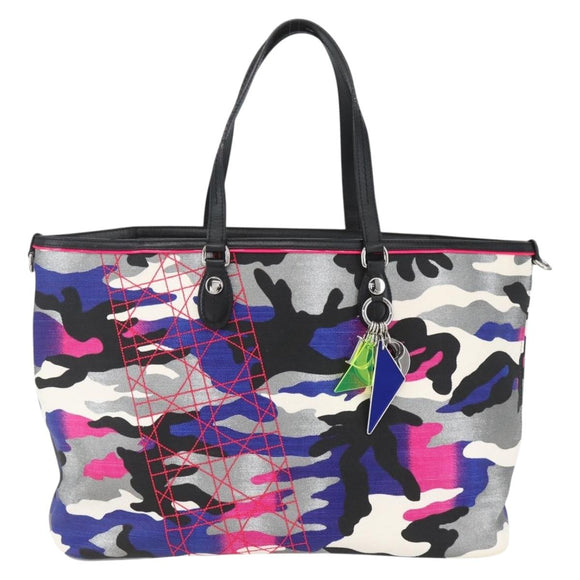 Christian Dior Trotter Canvas Anselmurail Bag Canvas Multicolor Auth 157060SAM