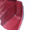 CHANEL Double Flap Matelasse 25 Chain Bag Lamb Skin Black Gold CC Auth 157061SAV-16