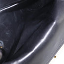 CHANEL Double Flap Matelasse 25 Chain Bag Lamb Skin Black Gold CC Auth 157061SAV-20