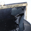 Salvatore Ferragamo Chain Vala Shoulder Bag Leather Black Gold Auth 157062-17