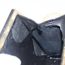 Salvatore Ferragamo Chain Vala Shoulder Bag Leather Black Gold Auth 157062-18