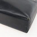 Salvatore Ferragamo Gancini Shoulder Bag Leather Black Gold Auth 157063-10