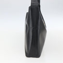 Salvatore Ferragamo Gancini Shoulder Bag Leather Black Gold Auth 157063-4