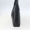 Salvatore Ferragamo Gancini Shoulder Bag Leather Black Gold Auth 157063-5