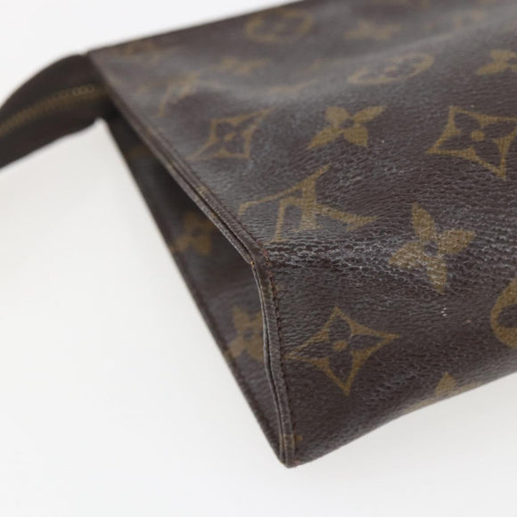 LOUIS VUITTON Monogram Poche Toilette 19 Pouch M47544 LV Auth 157064