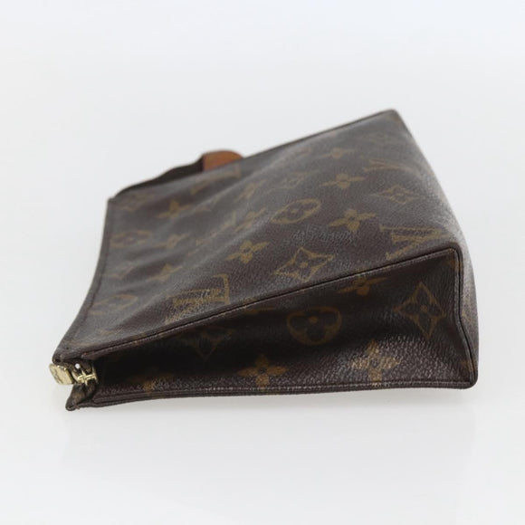 LOUIS VUITTON Monogram Poche Toilette 19 Pouch M47544 LV Auth 157064