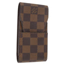 LOUIS VUITTON Damier Ebene Etui Cigarette Case N63024 LV Auth 157065-1