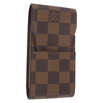 LOUIS VUITTON Damier Ebene Etui Cigarette Case N63024 LV Auth 157065