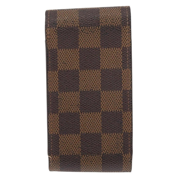 LOUIS VUITTON Damier Ebene Etui Cigarette Case N63024 LV Auth 157065