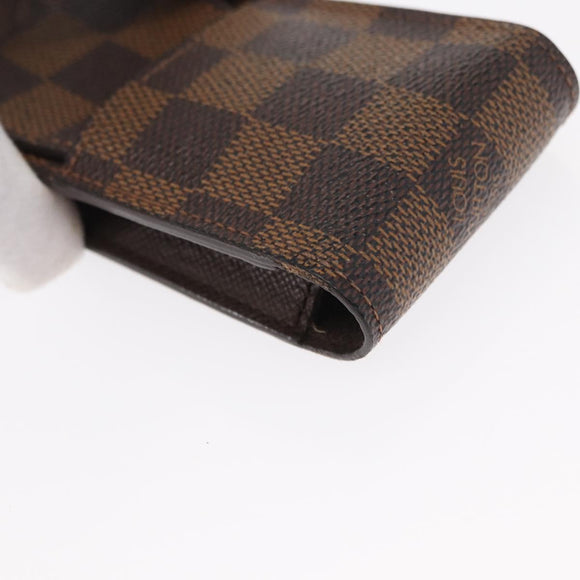 LOUIS VUITTON Damier Ebene Etui Cigarette Case N63024 LV Auth 157065