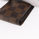 LOUIS VUITTON Damier Ebene Etui Cigarette Case N63024 LV Auth 157065-14