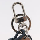 LOUIS VUITTON Leather Rope Key Charm metal Silver M62730 LV Auth 157066-10