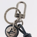 LOUIS VUITTON Leather Rope Key Charm metal Silver M62730 LV Auth 157066-5