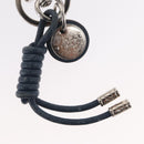 LOUIS VUITTON Leather Rope Key Charm metal Silver M62730 LV Auth 157066-8