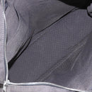 HERMES Her LineMM Hand Bag Canvas Gray Silver Auth 157067-15