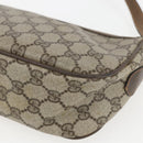 GUCCI GG Supreme Web Sherry Line Bag PVC Beige Gold 89 02 054 Auth 157071-12