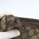 GUCCI GG Supreme Web Sherry Line Bag PVC Beige Gold 89 02 054 Auth 157071-14