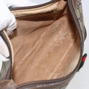 GUCCI GG Supreme Web Sherry Line Bag PVC Beige Gold 89 02 054 Auth 157071-17