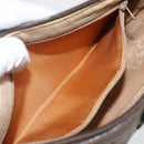 GUCCI GG Supreme Web Sherry Line Bag PVC Beige Gold 89 02 054 Auth 157071-20