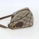 GUCCI GG Supreme Web Sherry Line Bag PVC Beige Gold 89 02 054 Auth 157071-4