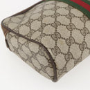 GUCCI GG Supreme Web Sherry Line Bag PVC Beige Gold 98 69 014 3553 Auth 157073-11