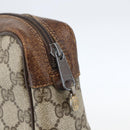 GUCCI GG Supreme Web Sherry Line Bag PVC Beige Gold 98 69 014 3553 Auth 157073-12