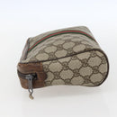 GUCCI GG Supreme Web Sherry Line Bag PVC Beige Gold 98 69 014 3553 Auth 157073-4