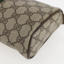 GUCCI GG Supreme Web Sherry Line Bag PVC Beige Gold 98 69 014 3553 Auth 157074-15