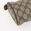 GUCCI GG Supreme Web Sherry Line Bag PVC Beige Gold 98 69 014 3553 Auth 157074-16