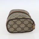 GUCCI GG Supreme Web Sherry Line Bag PVC Beige Gold 98 69 014 3553 Auth 157074-4