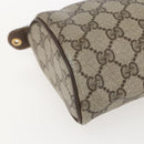 GUCCI GG Supreme Web Sherry Line Bag PVC Beige Gold 98 69 014 3553 Auth 157074-14